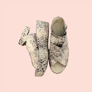 Snakeskin Matisse Wedges